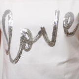 Love Silver Sequin Tee