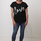 Love Silver Sequin Tee