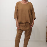 Hinley Top Sleeved Caramel