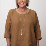 Hinley Top Sleeved Caramel