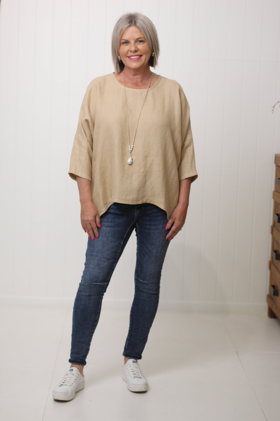 Hinley Top Sleeved Biscuit