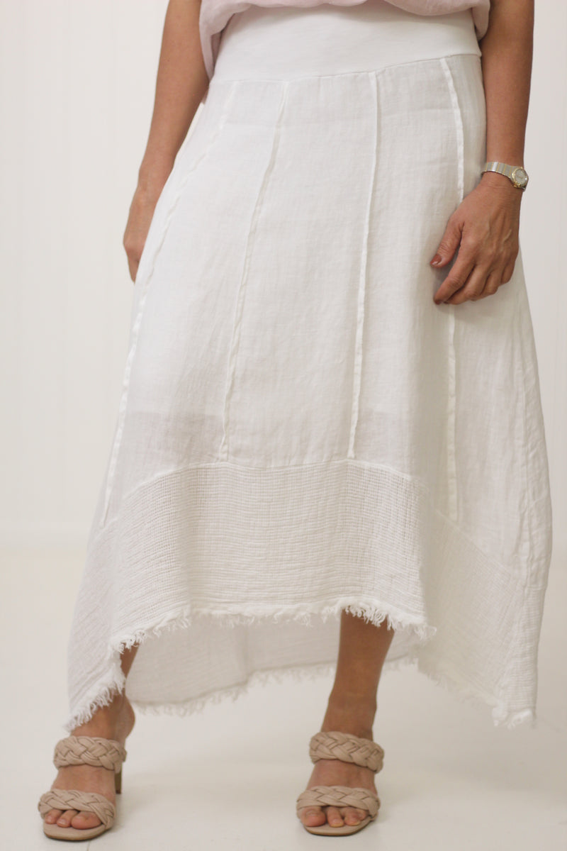 Frayed Edge Skirt