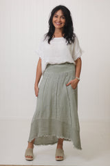 Frayed Edge Skirt