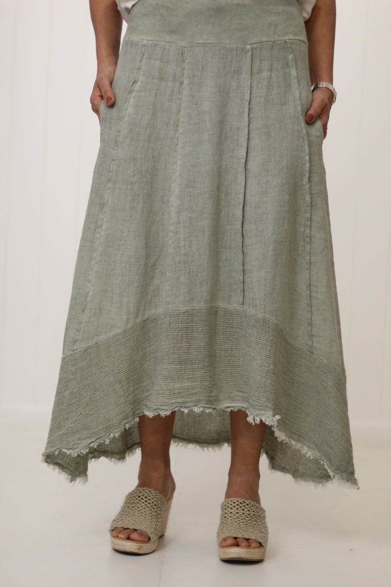 Frayed Edge Skirt