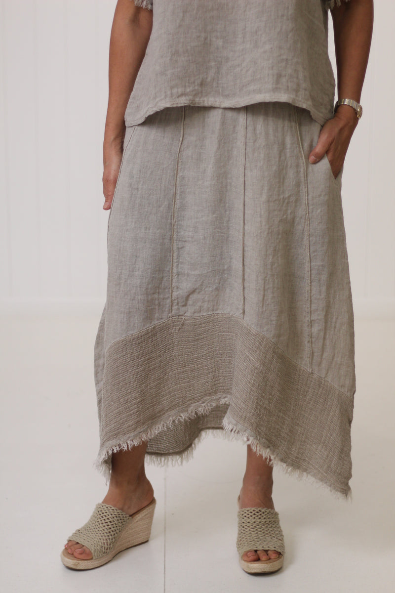 Frayed Edge Skirt