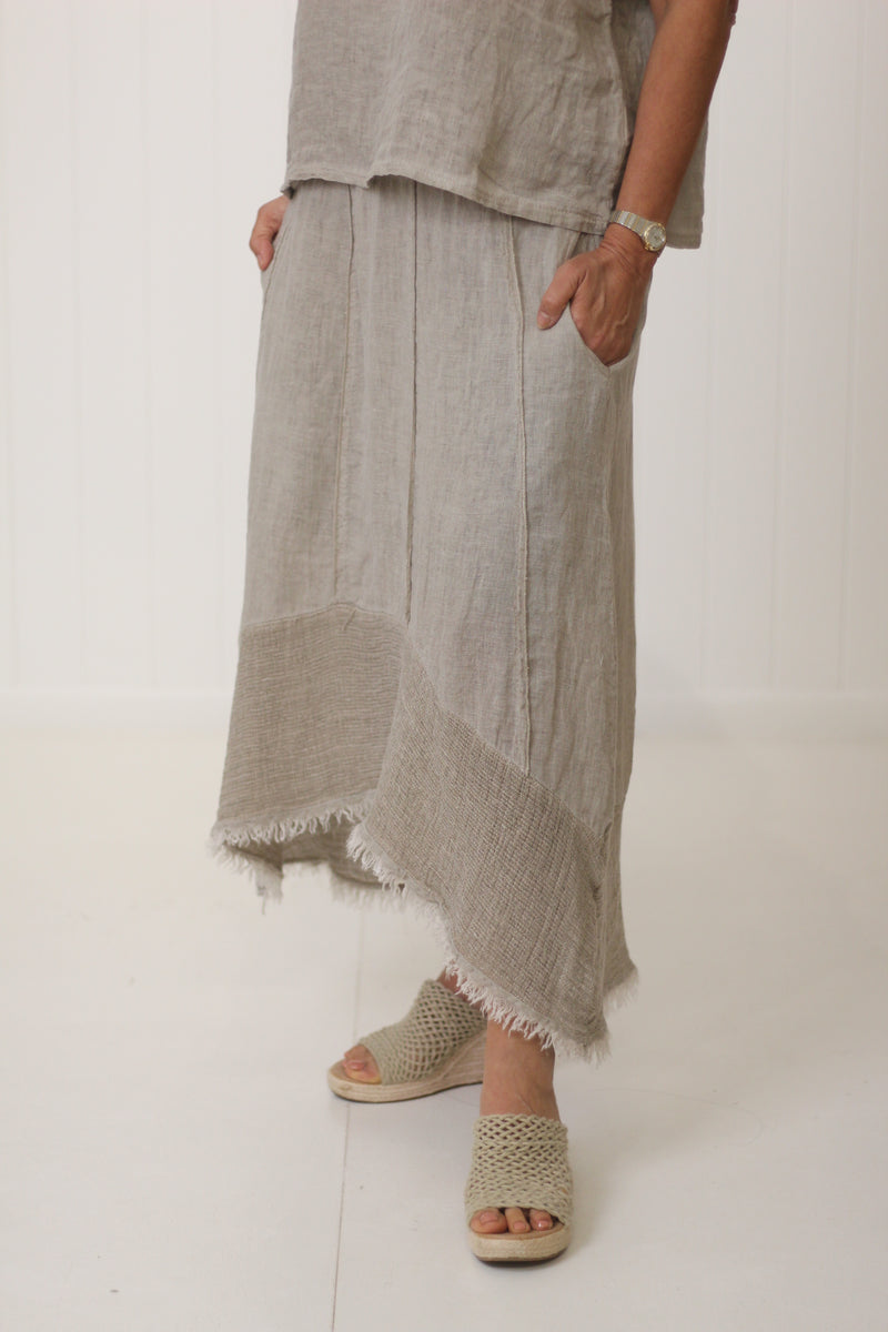 Frayed Edge Skirt