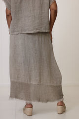 Frayed Edge Skirt