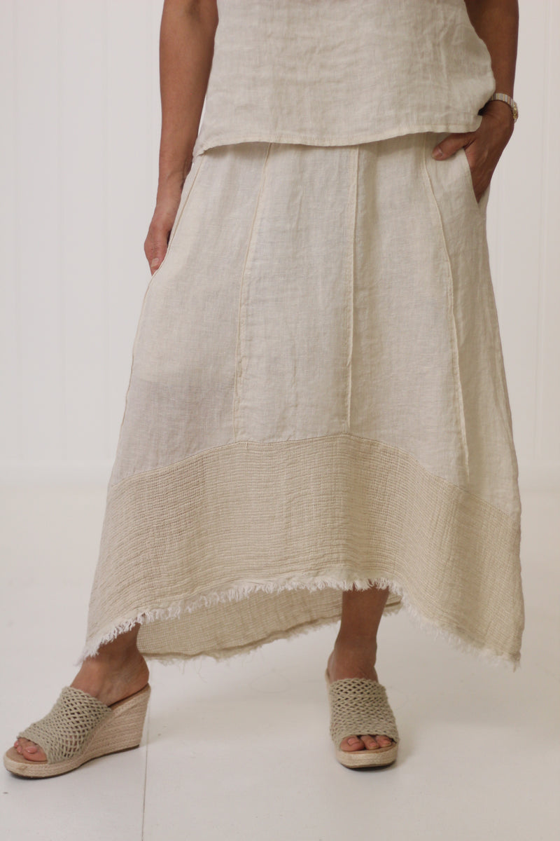 Frayed Edge Skirt