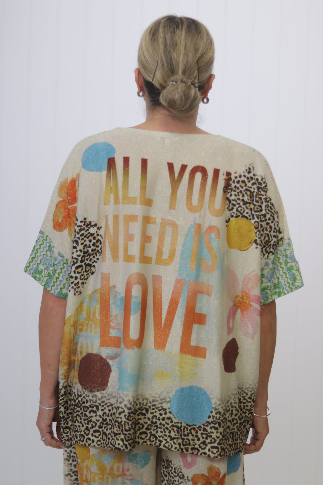 Shimmer Top Leopard Muse