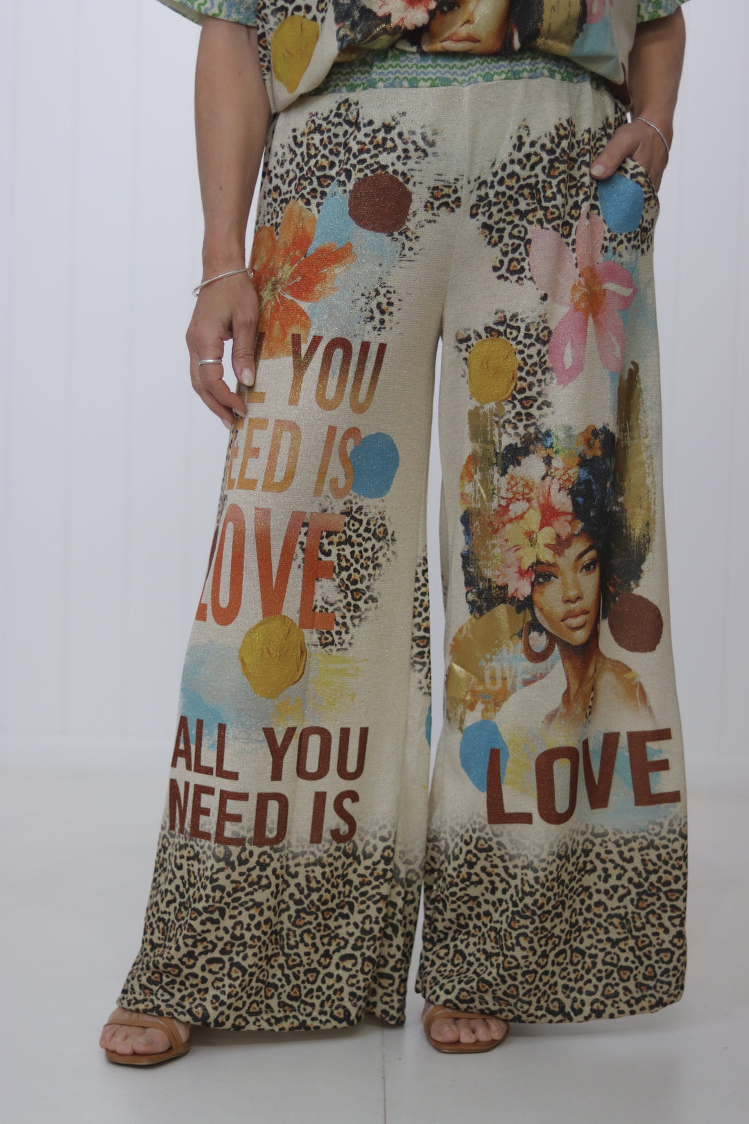 Shimmer Pant Leopard Muse