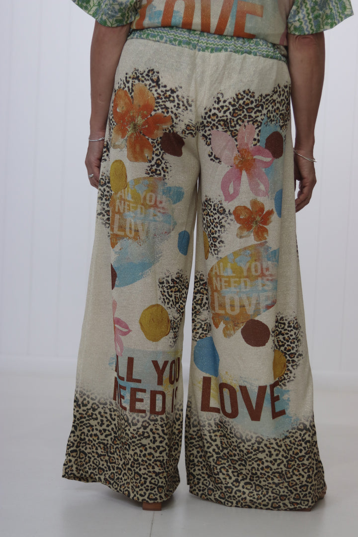 Shimmer Pant Leopard Muse
