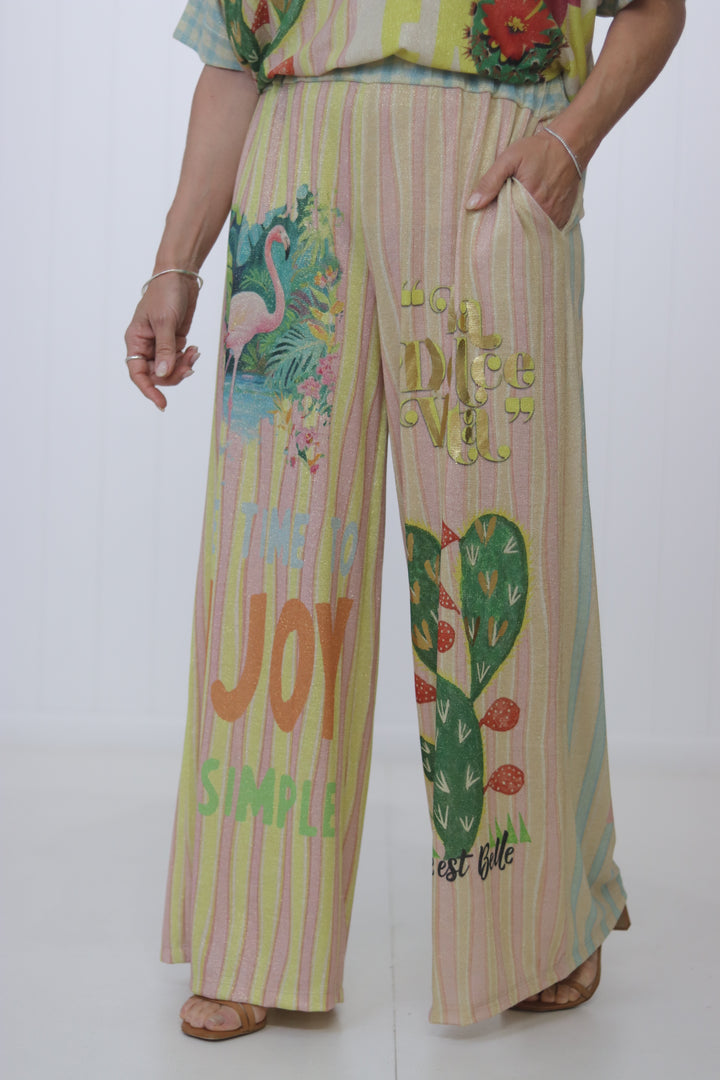 Shimmer Pant Golden Fiesta