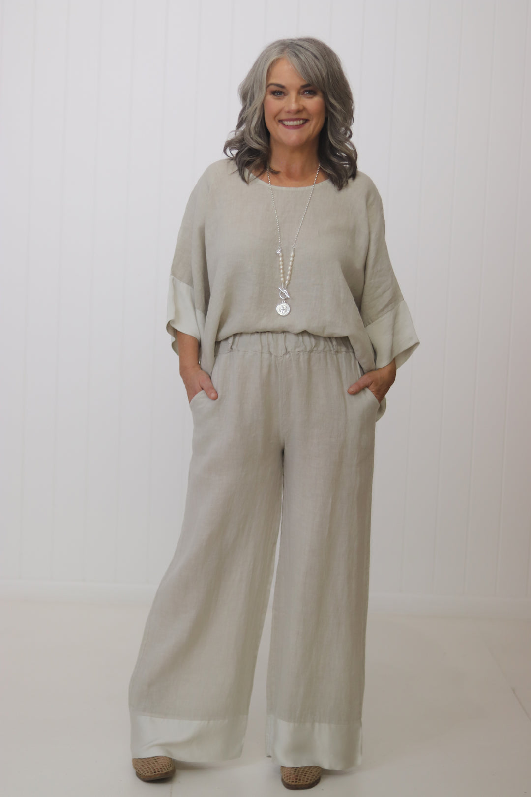 Farrah Linen Top