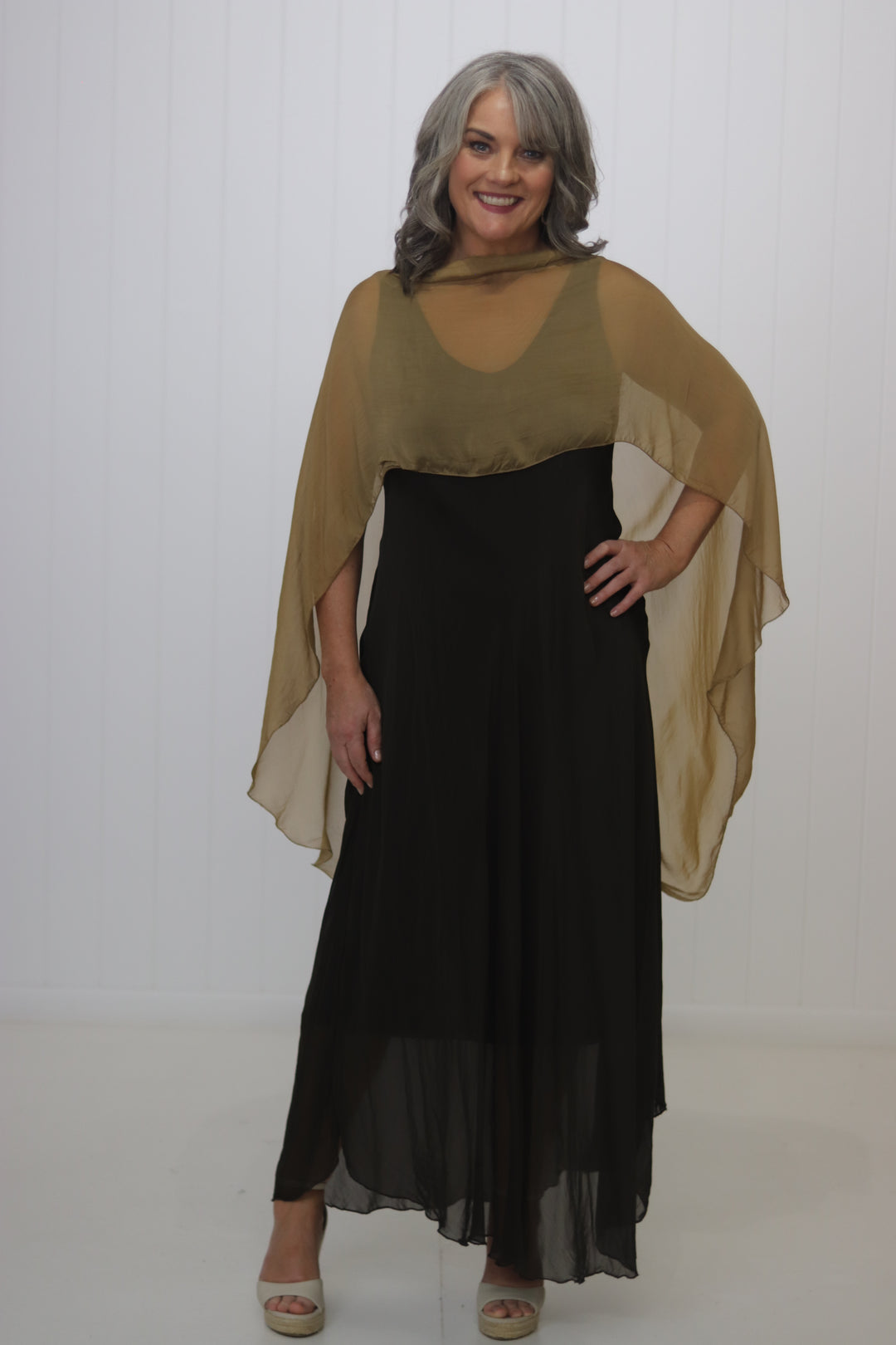 Gia Silk Cape