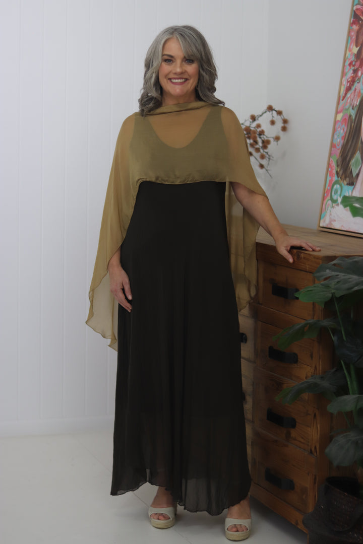 Gia Silk Cape