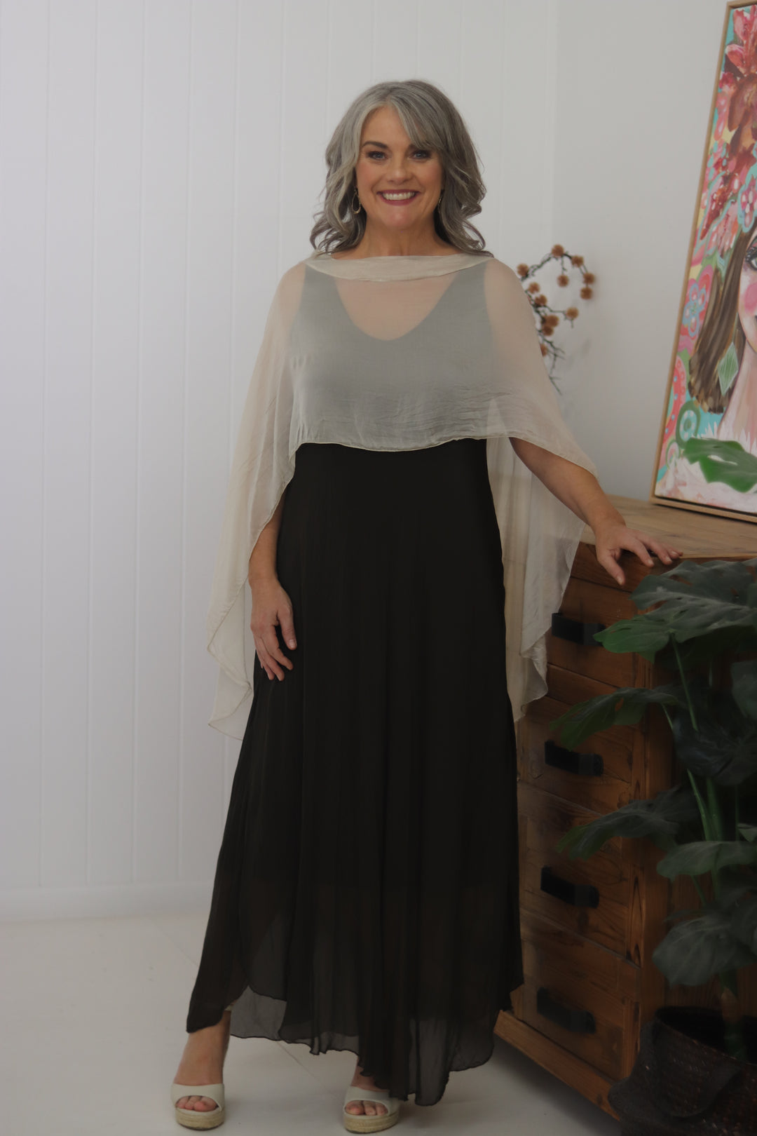 Gia Silk Cape