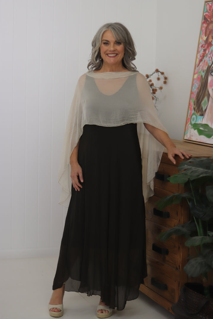Gia Silk Cape