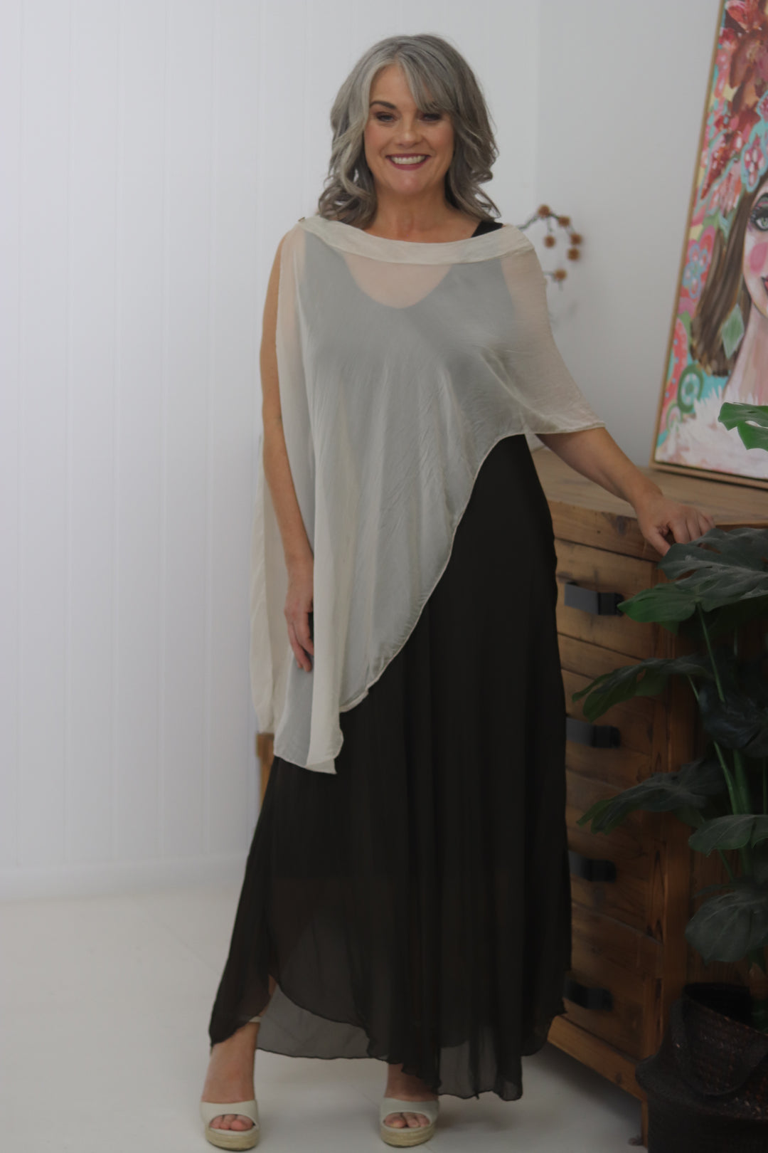 Gia Silk Cape
