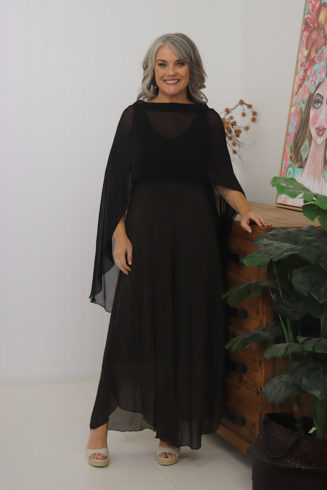 Gia Silk Cape