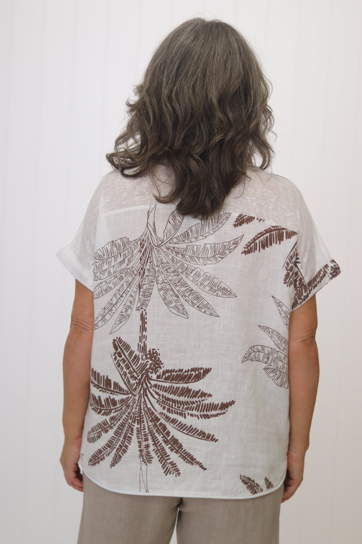 Palm Linen Tee