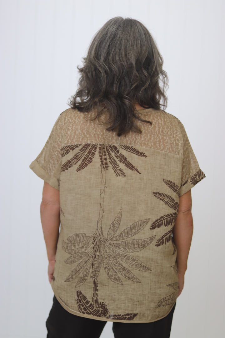Palm Linen Tee