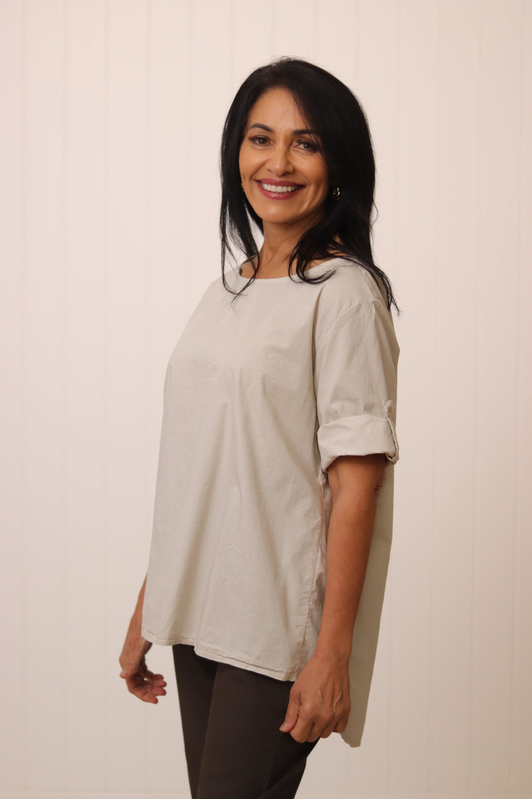 Aurora Button Detail Top