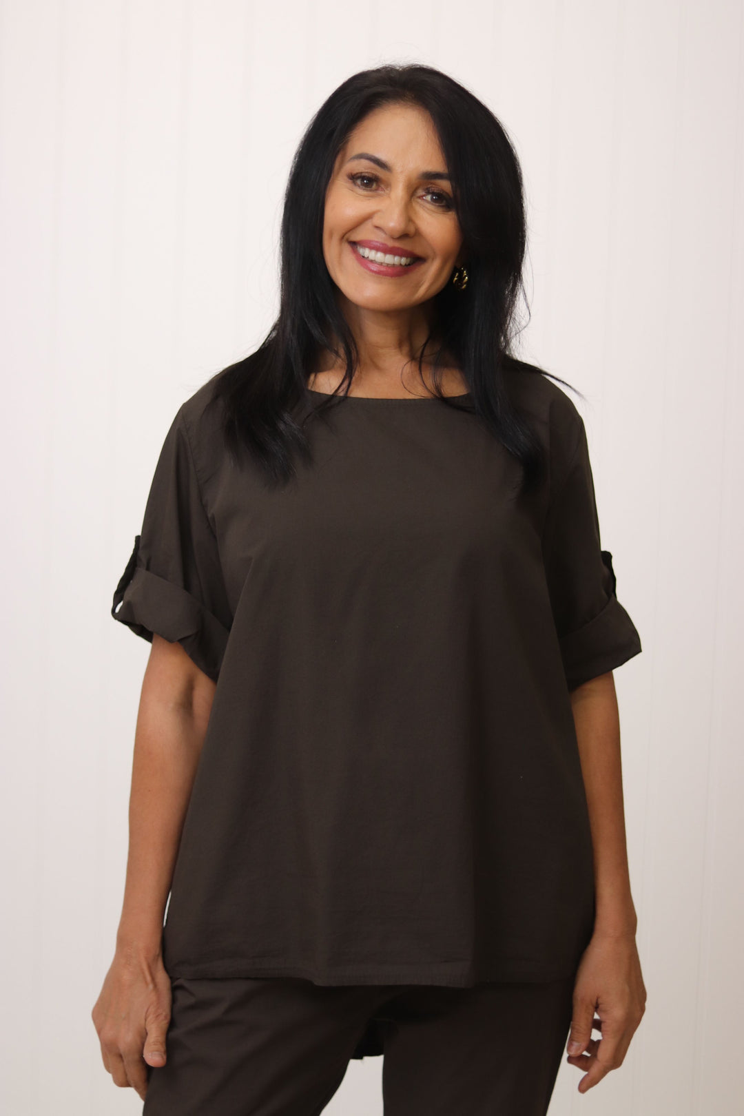 Aurora Button Detail Top