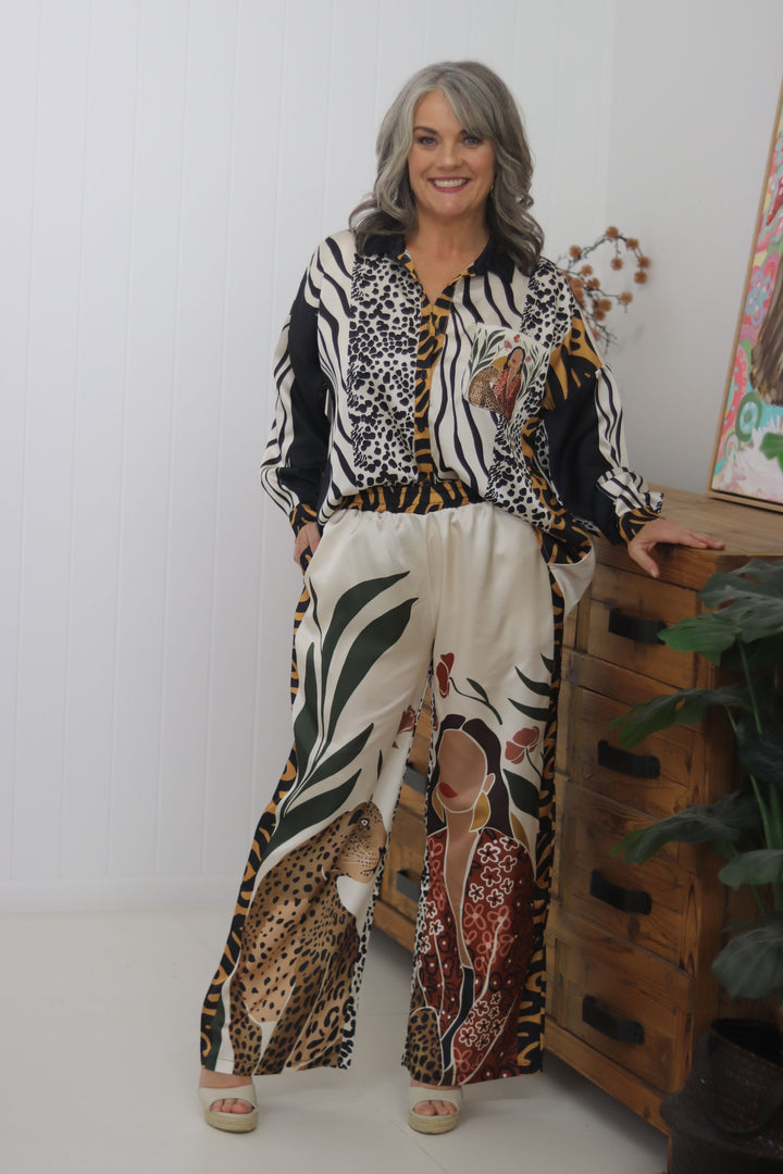 African Queen Silk Pant