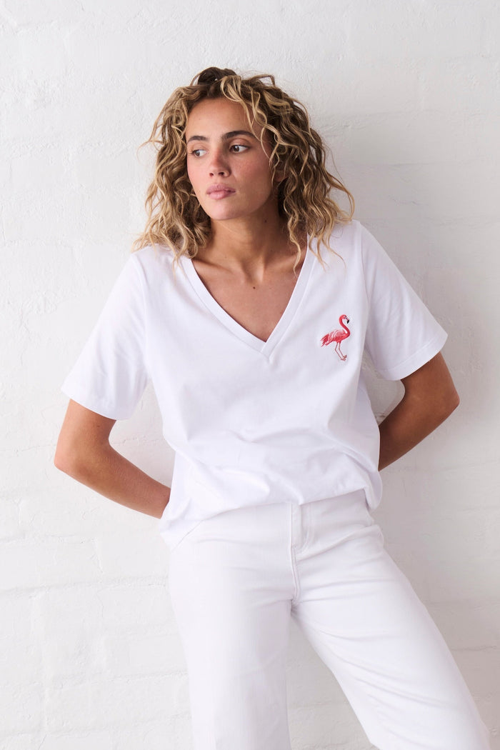 Victoria Tee Flamingo