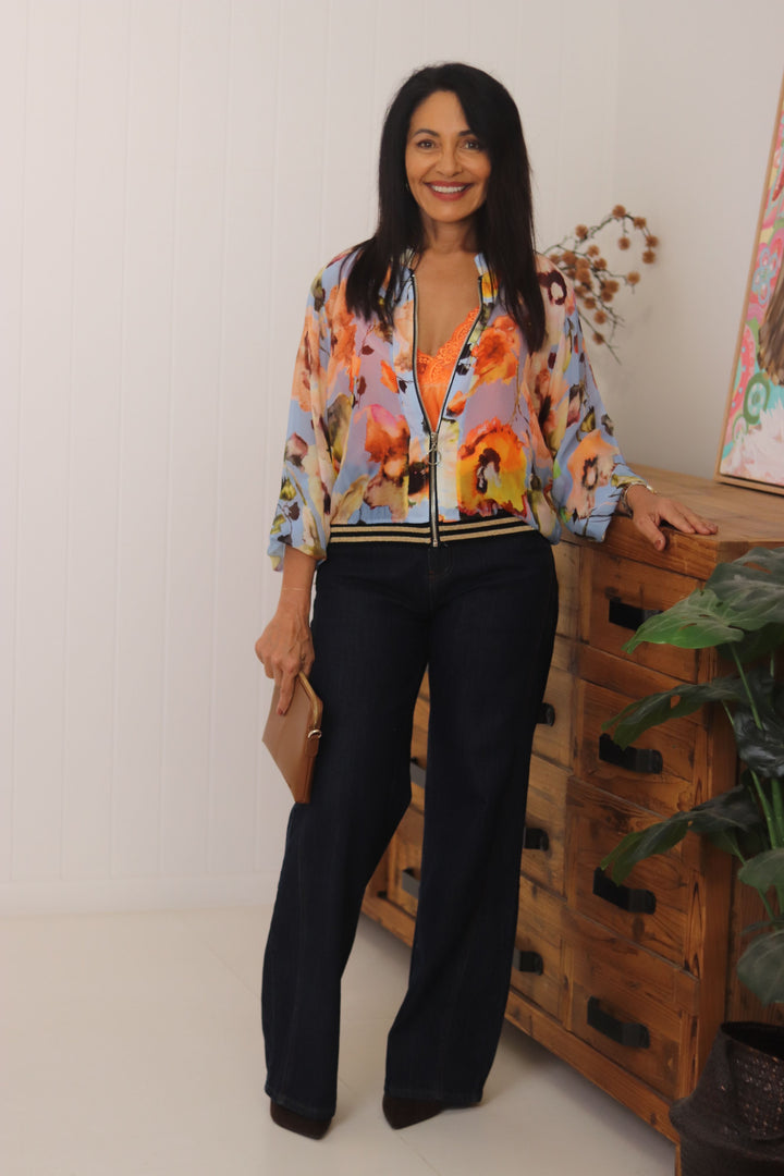 Pansy Silk Bomber