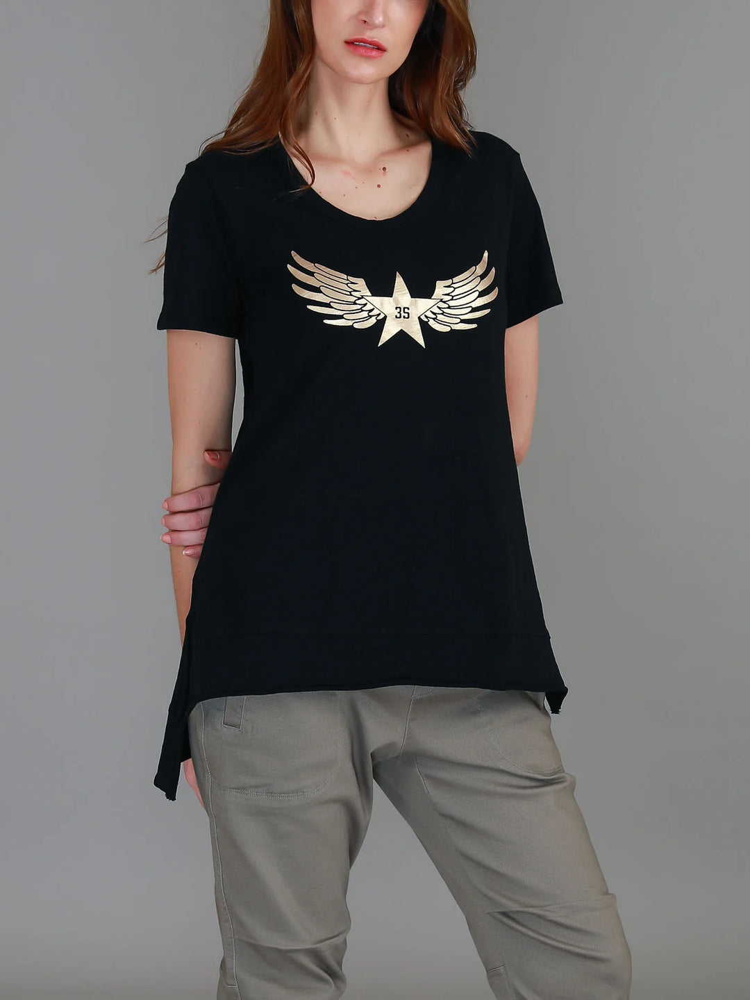 Kassy Winged Star Tee