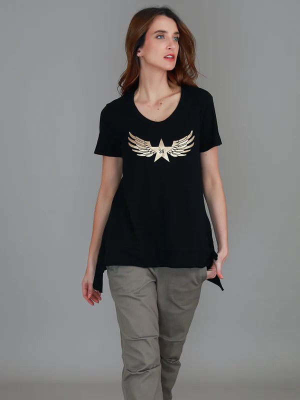 Kassy Winged Star Tee
