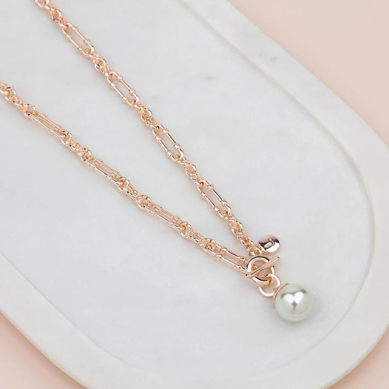 Single Pearl Necklace Short