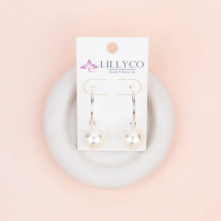 Reversable Pearl & Metal Earrings