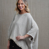 Liza Fringed Poncho