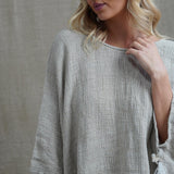 Liza Fringed Poncho