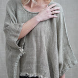 Liza Fringed Poncho