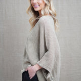 Liza Fringed Poncho