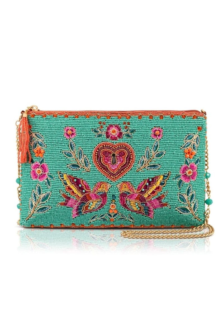 Lovebirds Beaded Bag