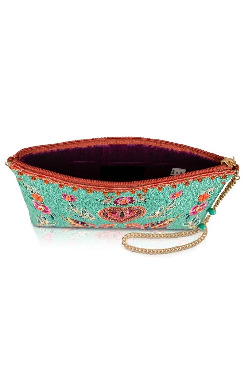 Lovebirds Beaded Bag