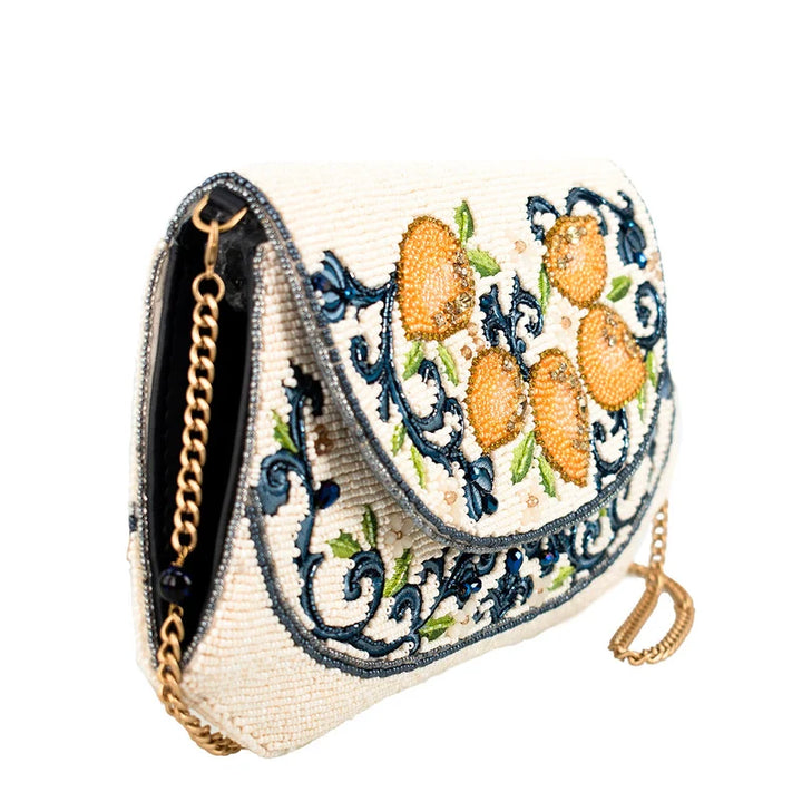 Capri Lemons Beaded Crossbody