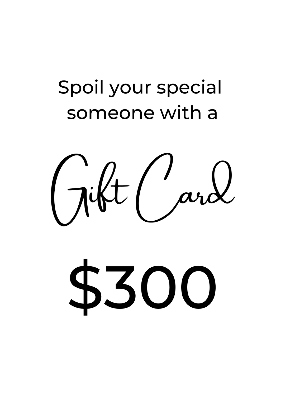 SCS Gift Card $300
