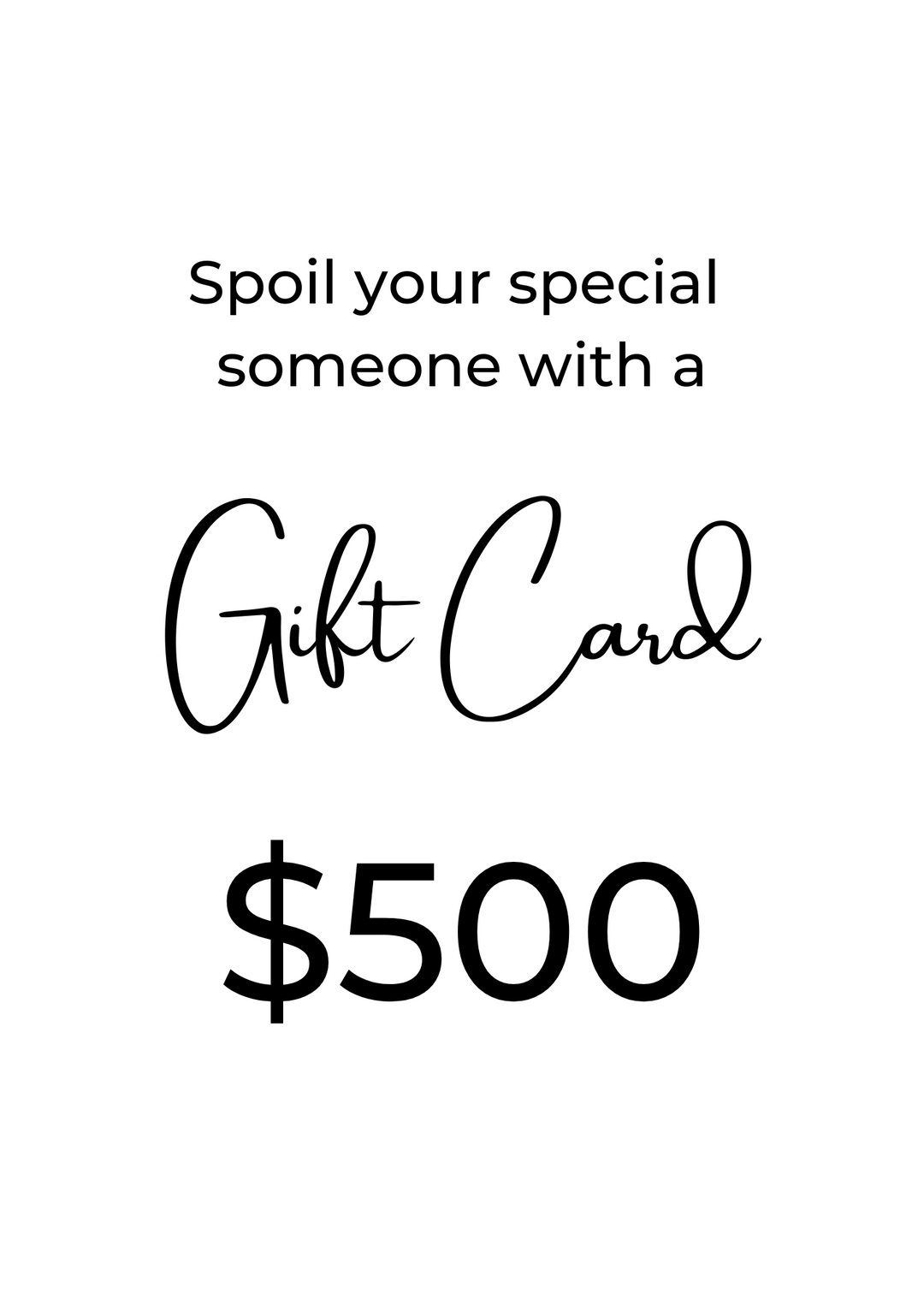 SCS Gift Card $500