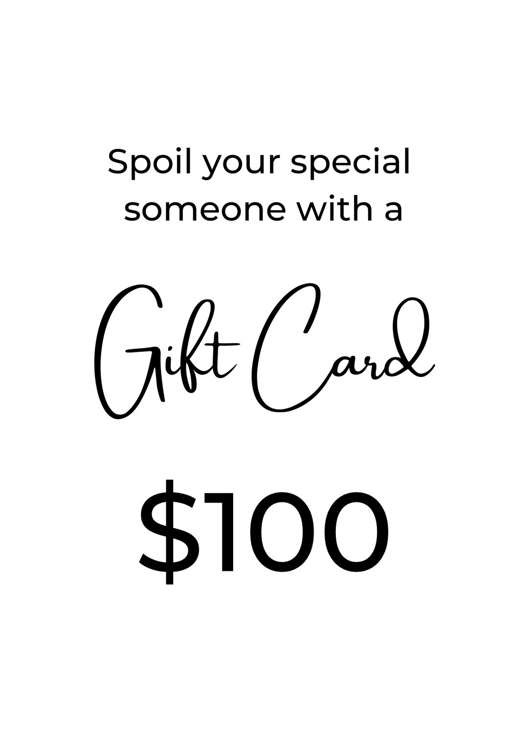 SCS Gift Card $100