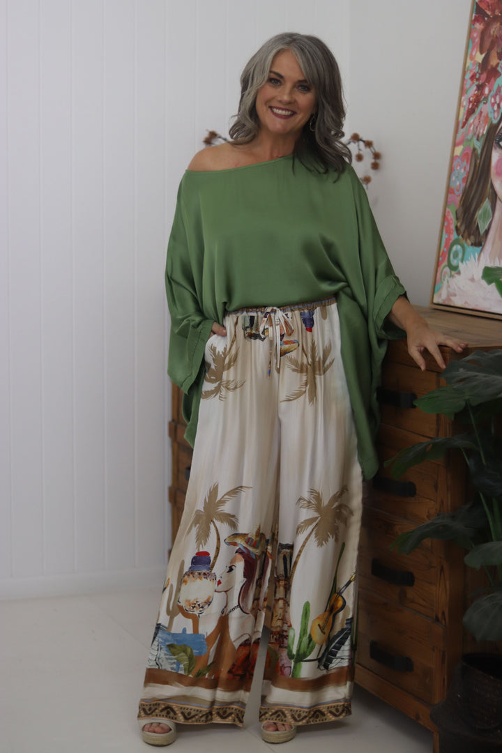 Portofino Batwing Silk Top