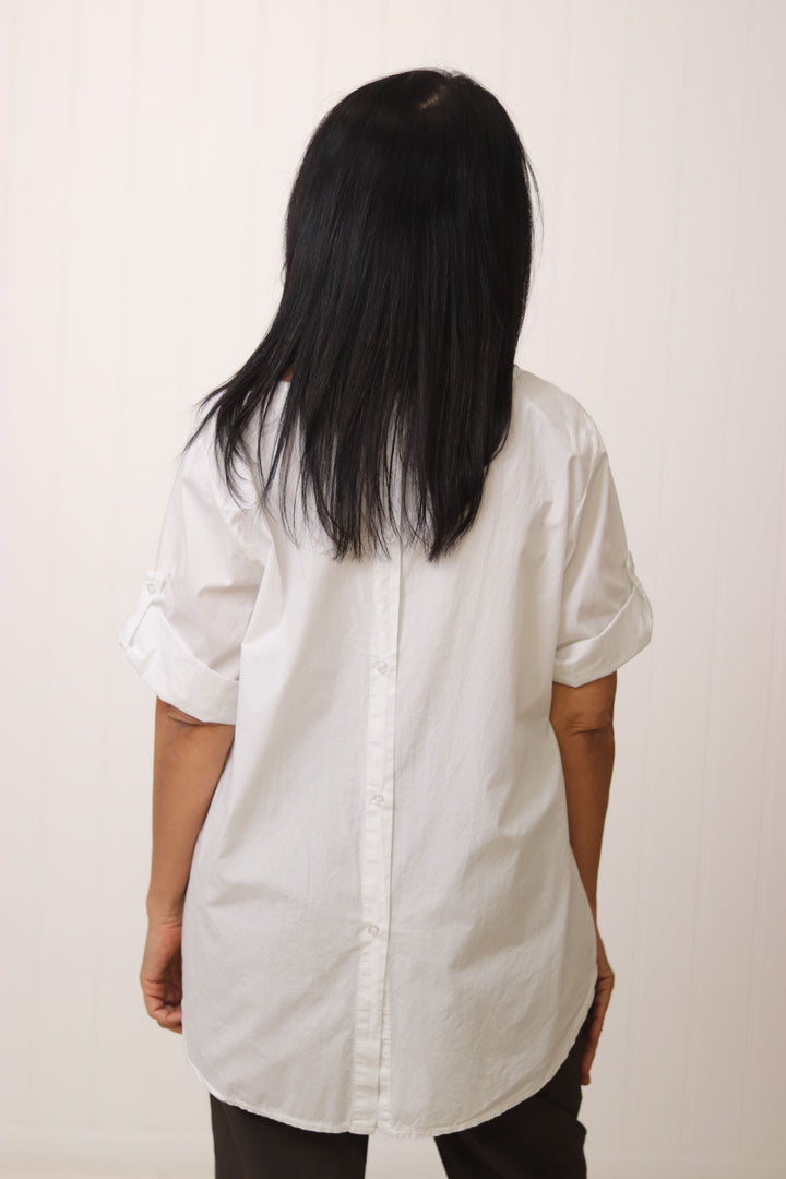 Aurora Button Detail Top