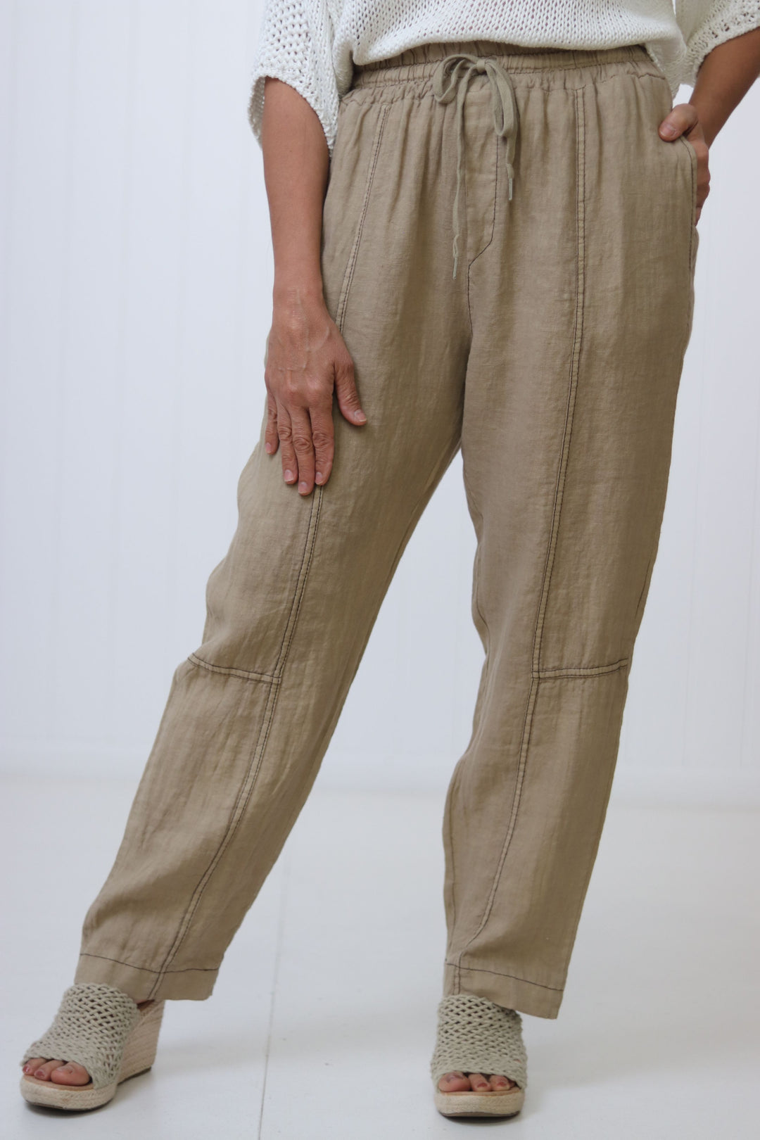 Kinsley Linen Pant w Pockets