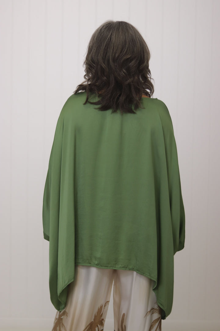 Portofino Batwing Silk Top