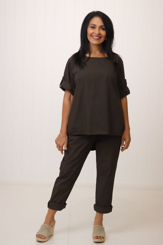 Aurora Button Detail Top