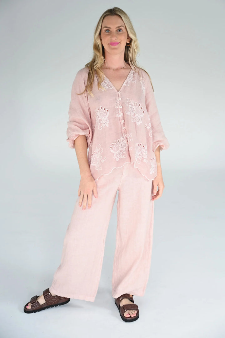 Cleo Embroidered Top
